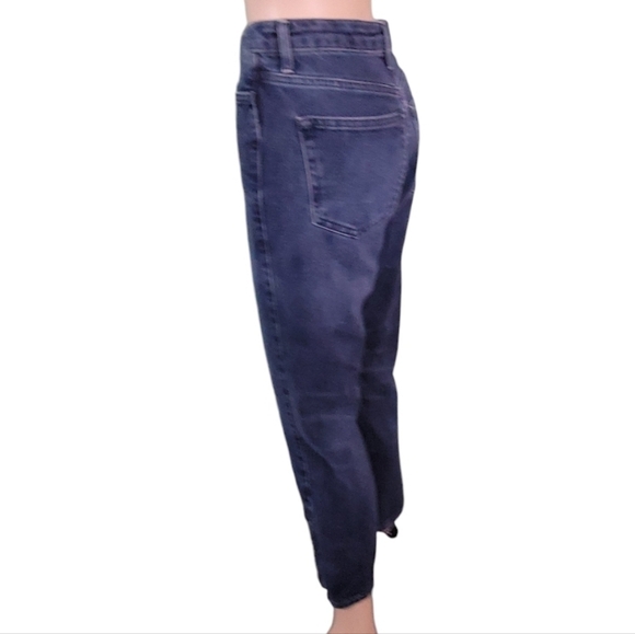 Topshop Moto Womens Dark Wash Faded Jeans With 5 Button Front & Leg Size 26 - Picture 2 of 10